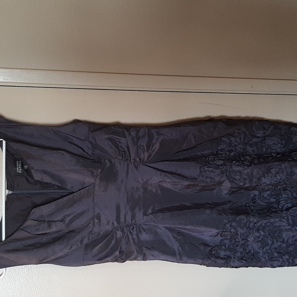 Adrianna papell dark purple party dress